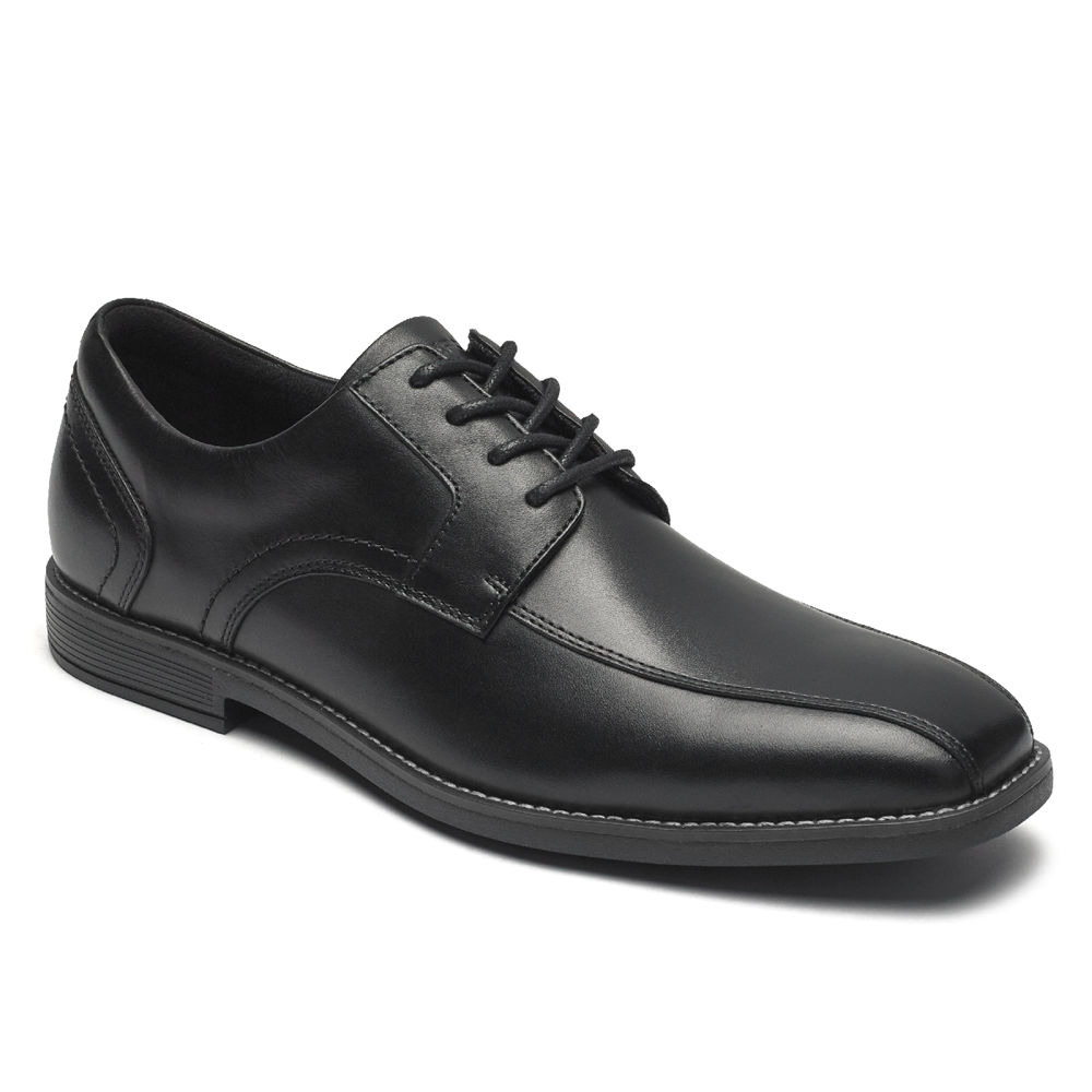 Oxfords Rockport Hombre Mexico - Slayter Bike Toe Negros - VPFRJ4605